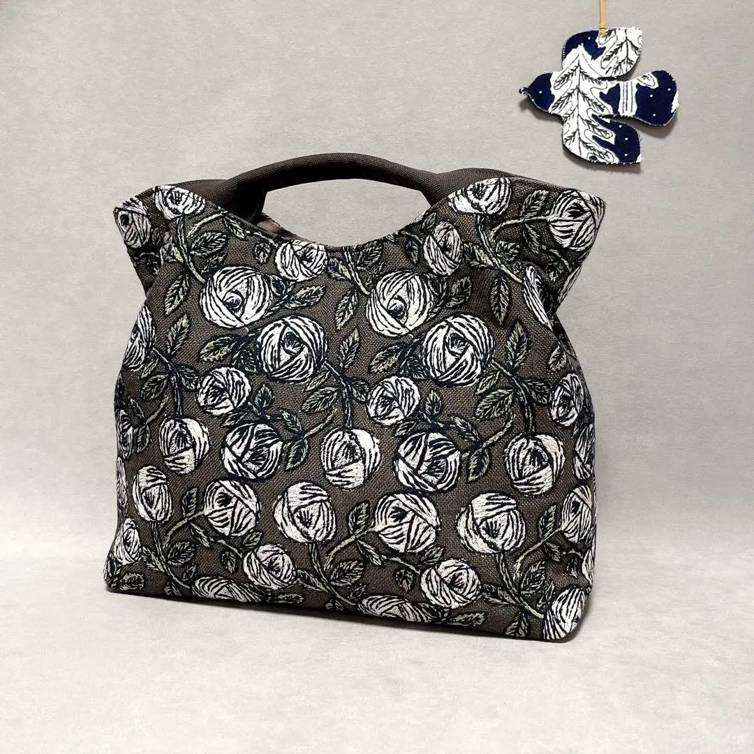 ハンドメイド　ミナペルホネン　くしゅっとトートバッグ⑅︎◡̈︎*トールサイズ