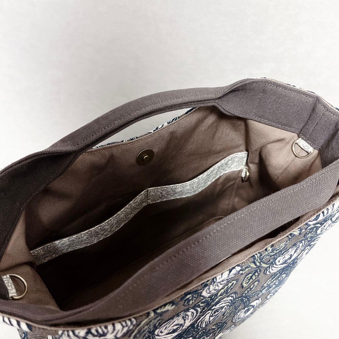 ハンドメイド　ミナペルホネン　くしゅっとトートバッグ⑅︎◡̈︎*トールサイズ