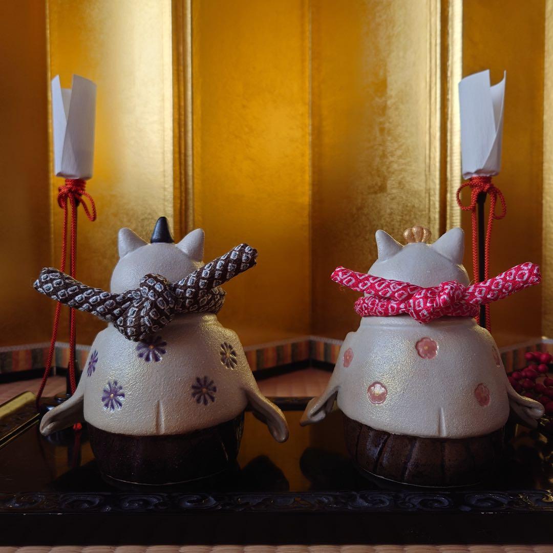 猫の日♡限定m(=✧ω✧=)m✧ ✧ ✧ 白猫♡白猫　猫ひな人形【大】