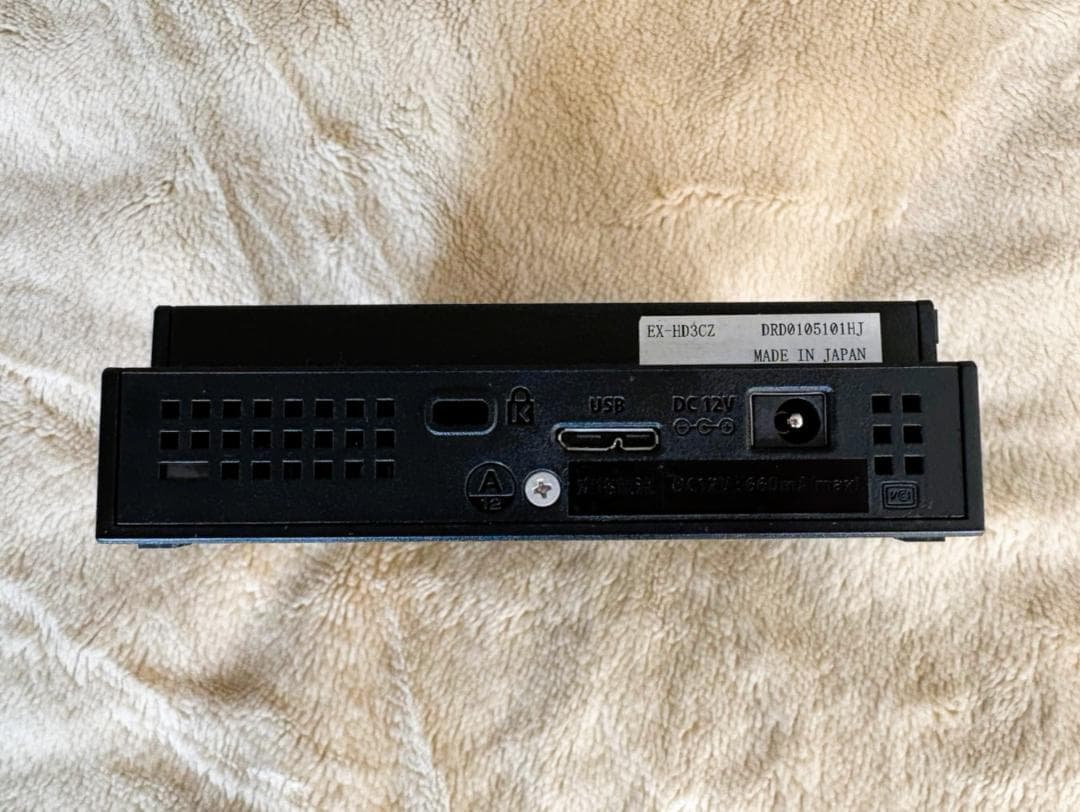 【完動品】I-O DATA 外付けハードディスク 3TB EX-HD3CZ