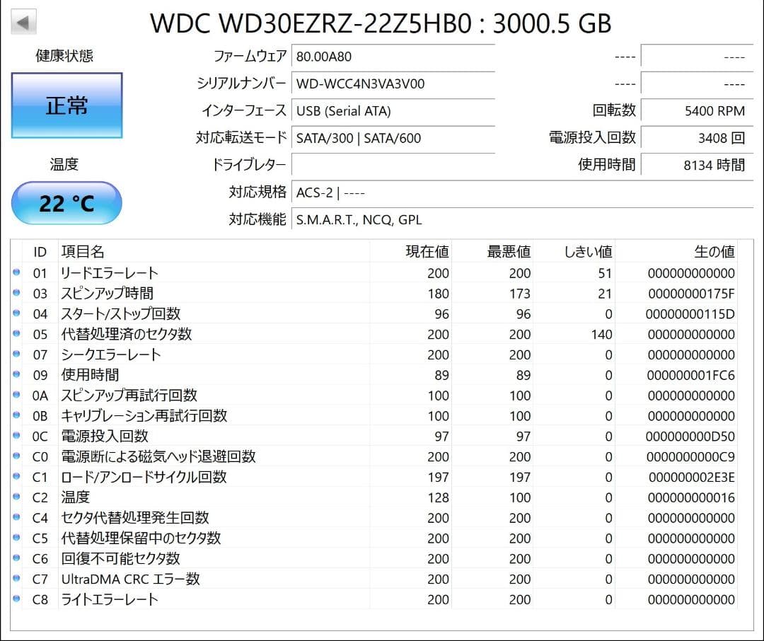 【完動品】I-O DATA 外付けハードディスク 3TB EX-HD3CZ