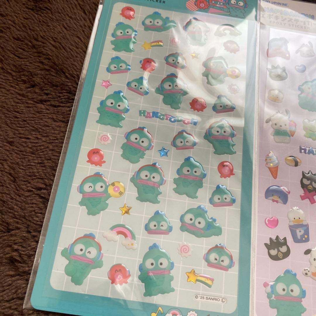サンリオ　エポキシステッカー　スパンコールパーティ　シールまとめ売り