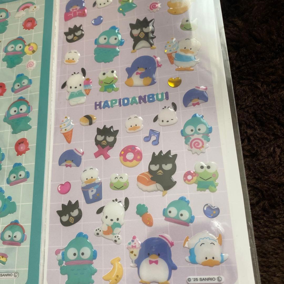 サンリオ　エポキシステッカー　スパンコールパーティ　シールまとめ売り