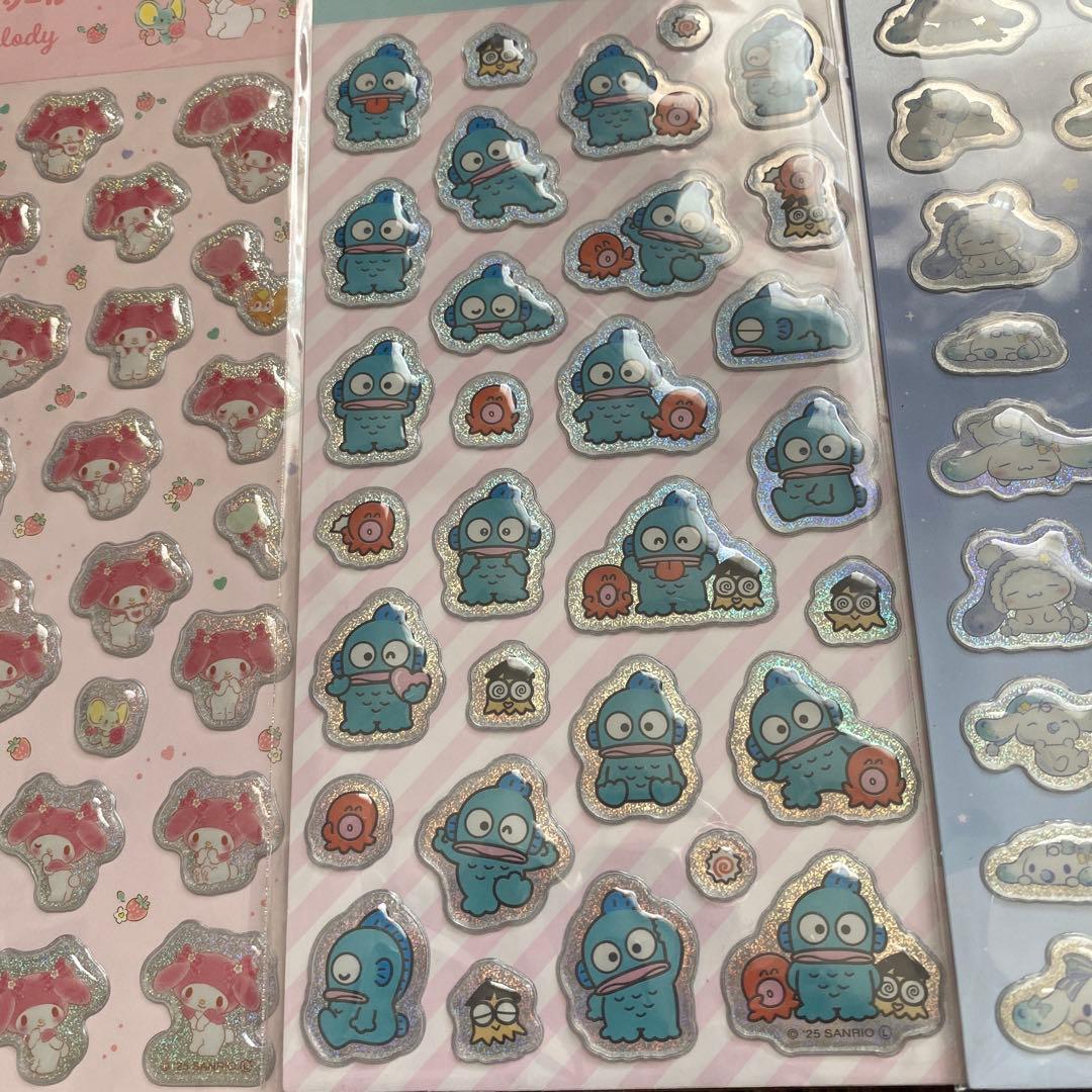 サンリオ　エポキシステッカー　スパンコールパーティ　シールまとめ売り