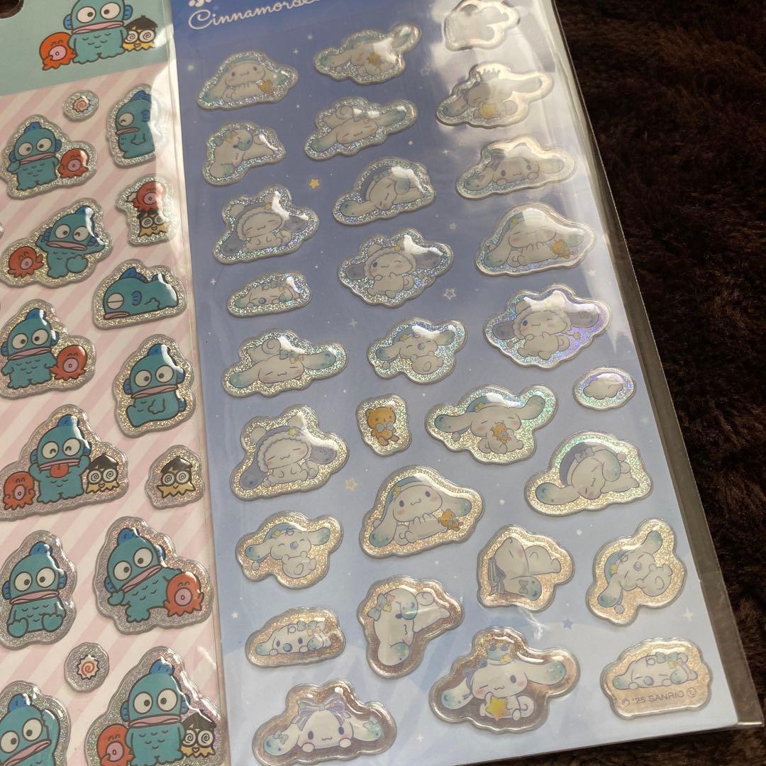 サンリオ　エポキシステッカー　スパンコールパーティ　シールまとめ売り