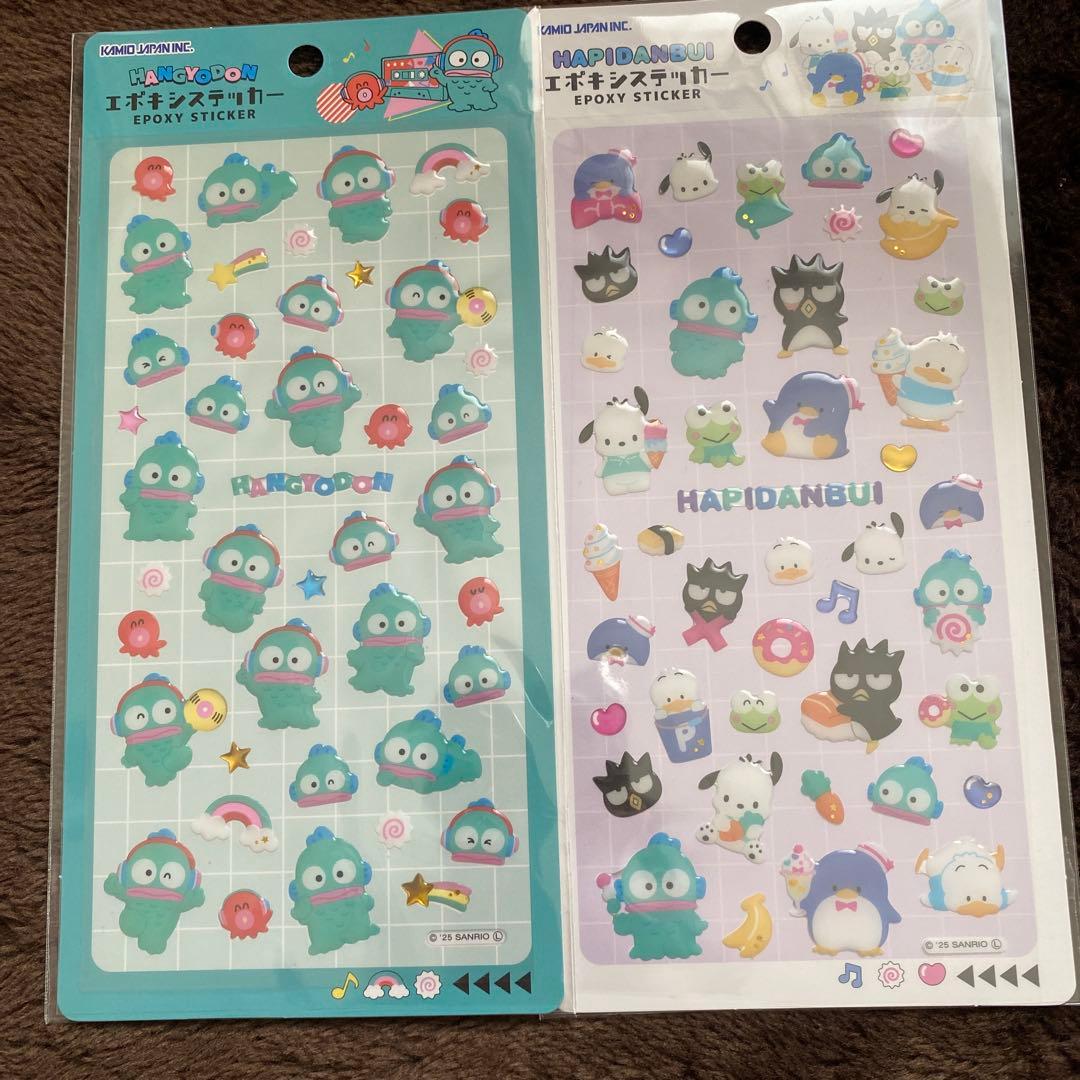 サンリオ　エポキシステッカー　スパンコールパーティ　シールまとめ売り