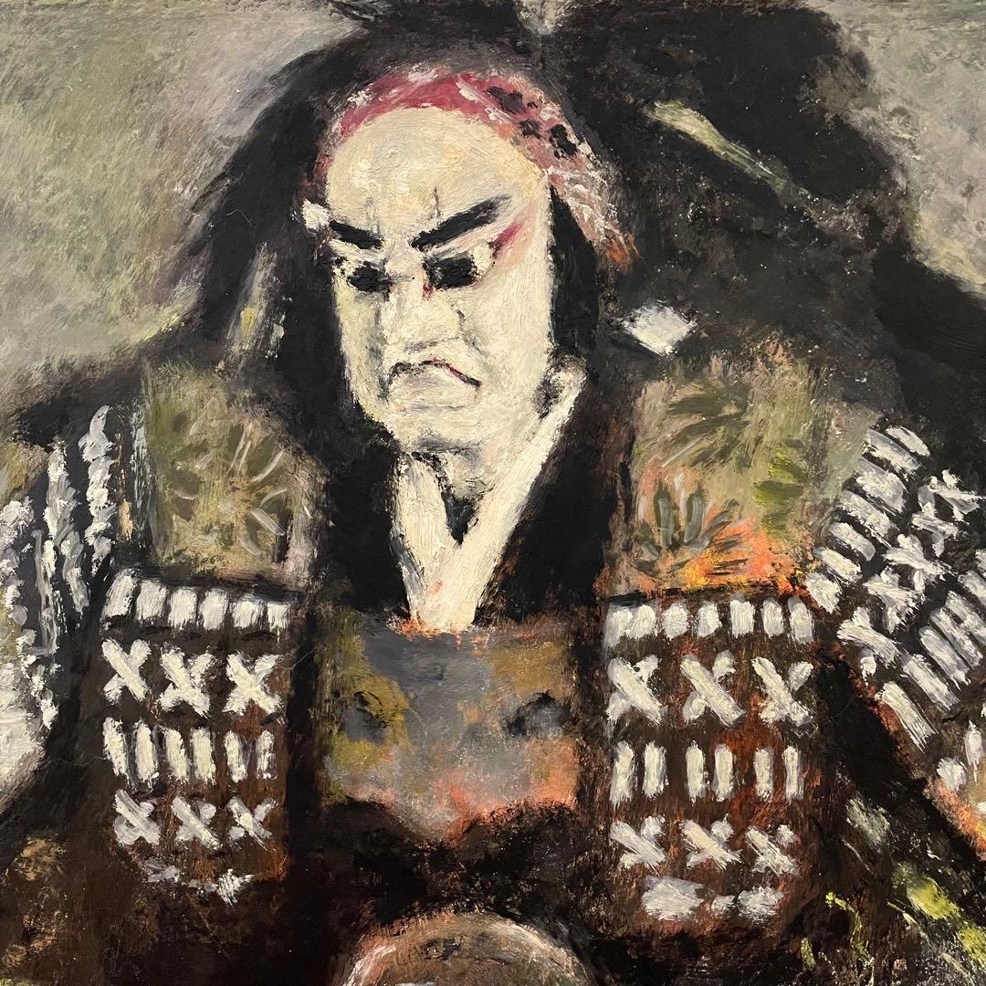 絵画 油絵 原画 淡路人形浄瑠璃 日本刀 淡路島③