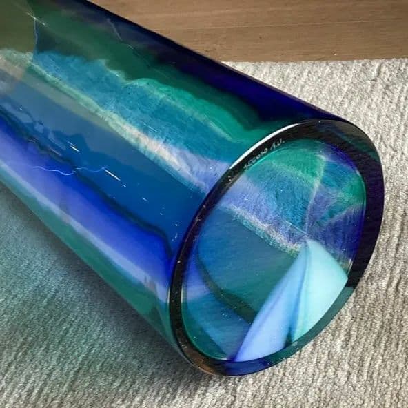 アンティーク　H34cm　ベネチアンガラス　ムラーノガラス 花瓶