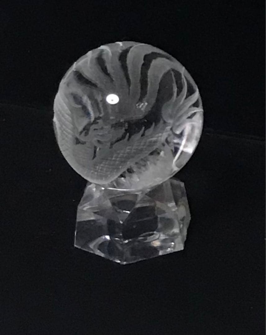 水晶 彫刻 龍　5本爪