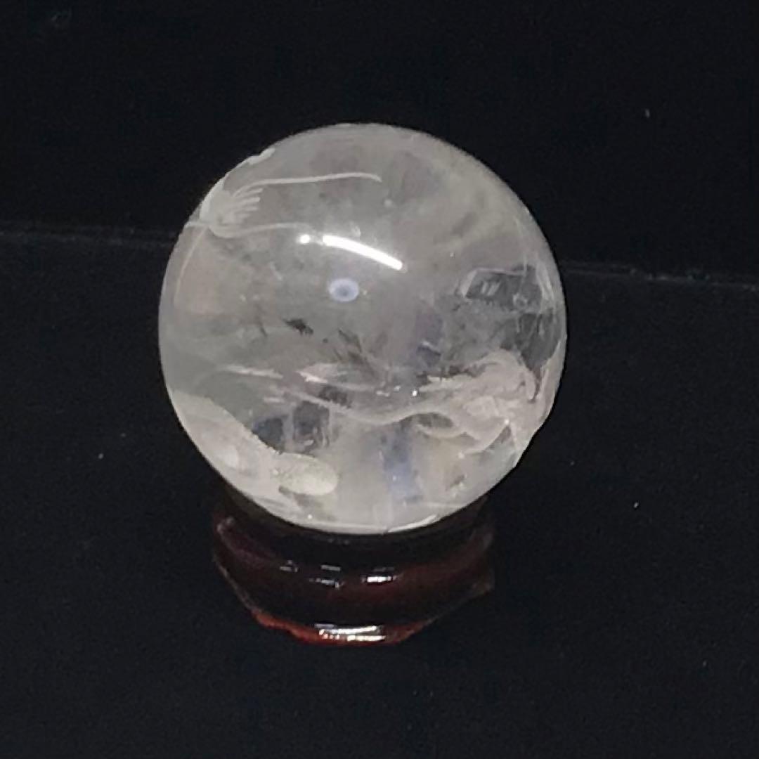 水晶 彫刻 龍　5本爪