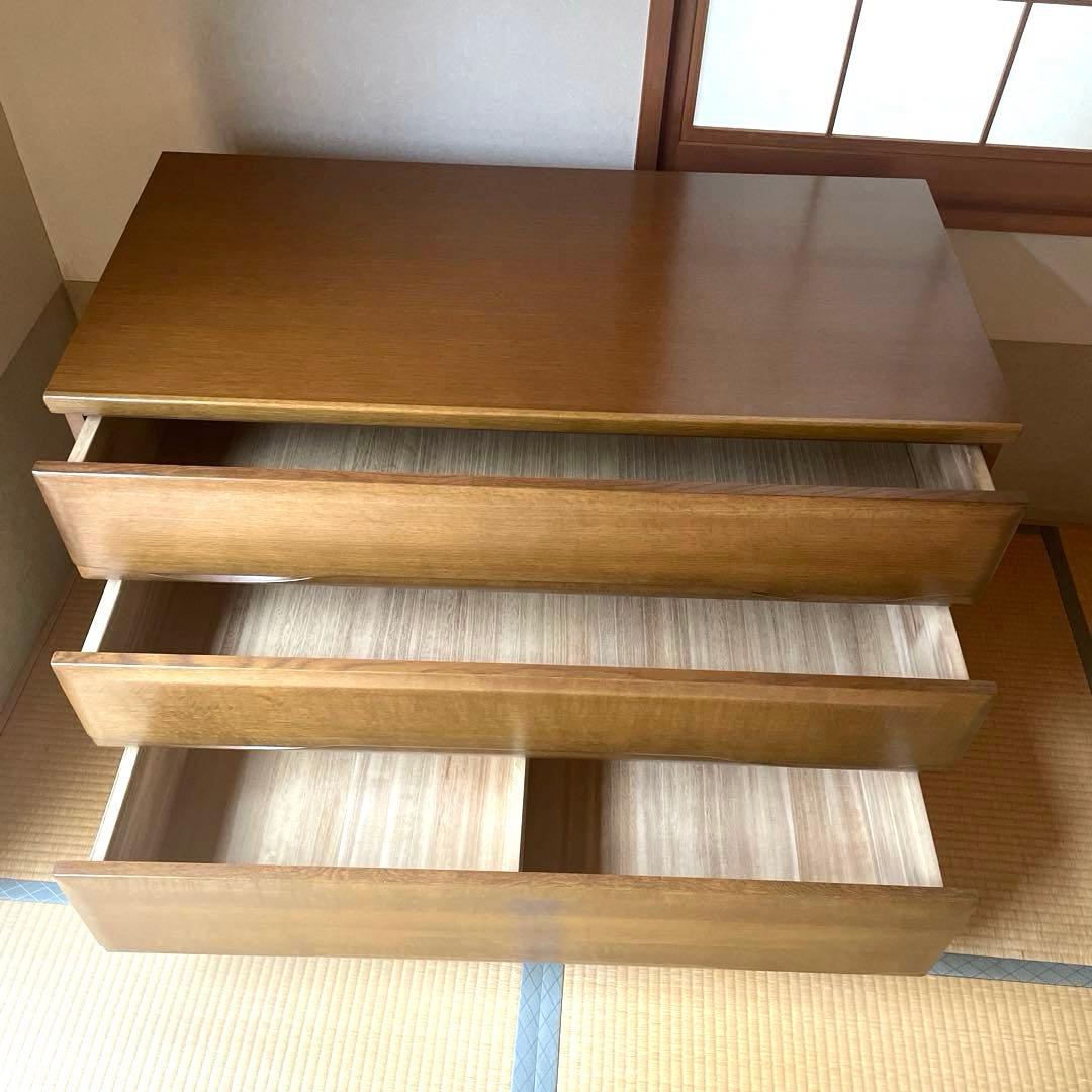 【美品】カリモク karimoku チェスト タンス 3段 木製 収納家具 国産