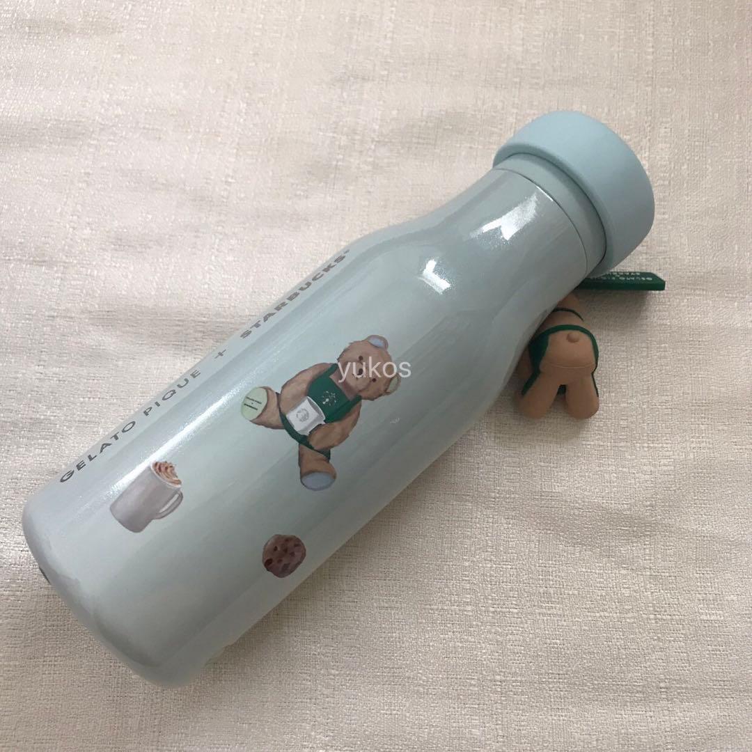 新品　gelato pique リッドカバーチャーム付きボトル ミント473ml