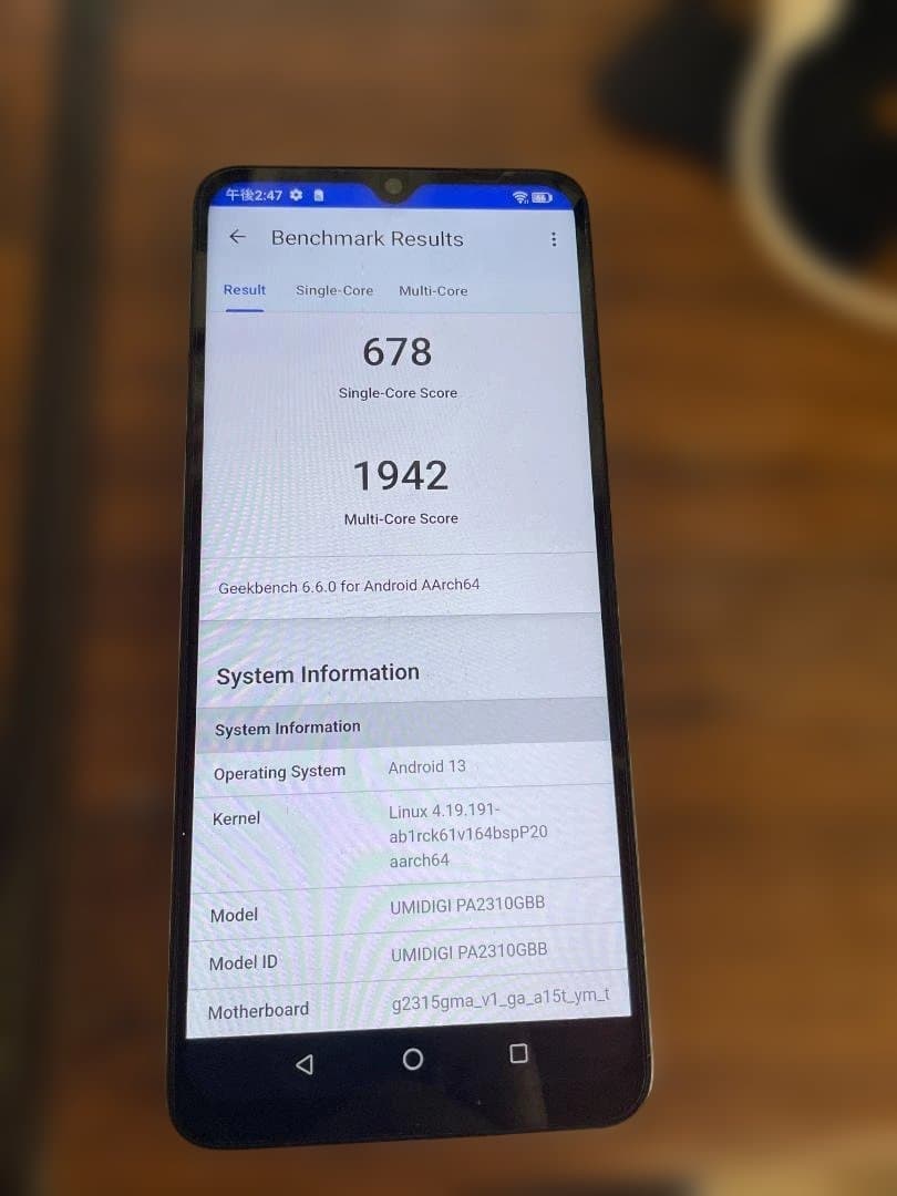★動作〇★ スマートフォン UMIDIGI A15T SIMフリー フィルム付