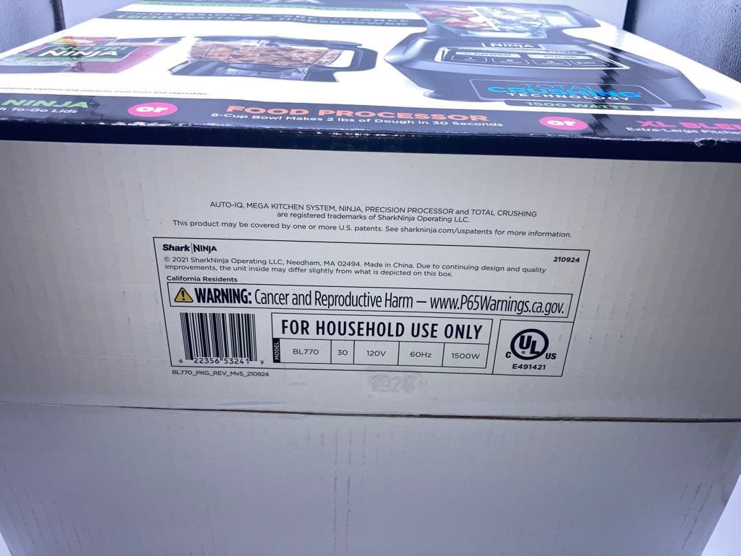 新品　ニンジャ　ミキサー　ブレンダー　フードプロセッサー　Bl770