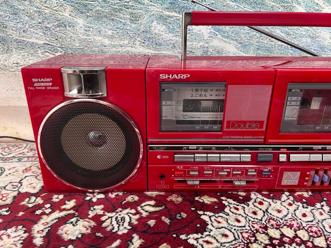 昭和レトロ　シャープ QT88 Mk IIラジカセ動作品希少美品メンテナンス済み