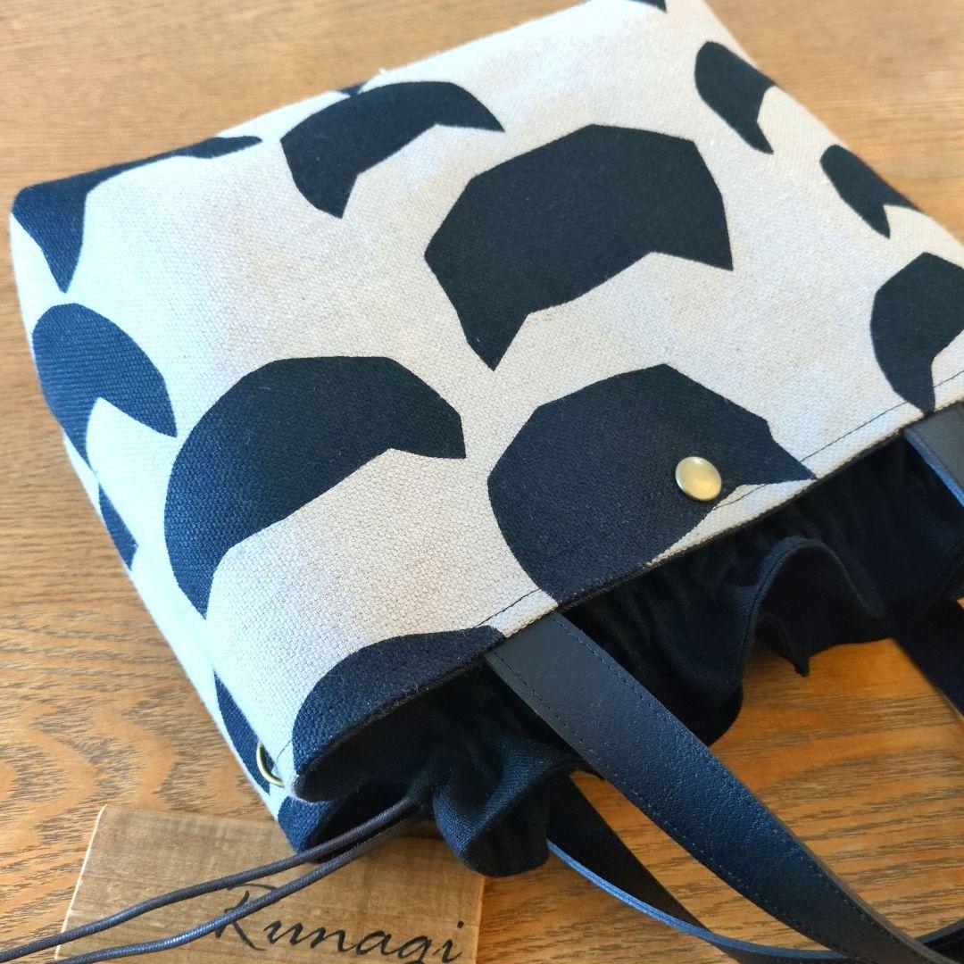 あおりポケットの巾着バッグ＊ミナペルホネン anoneanone