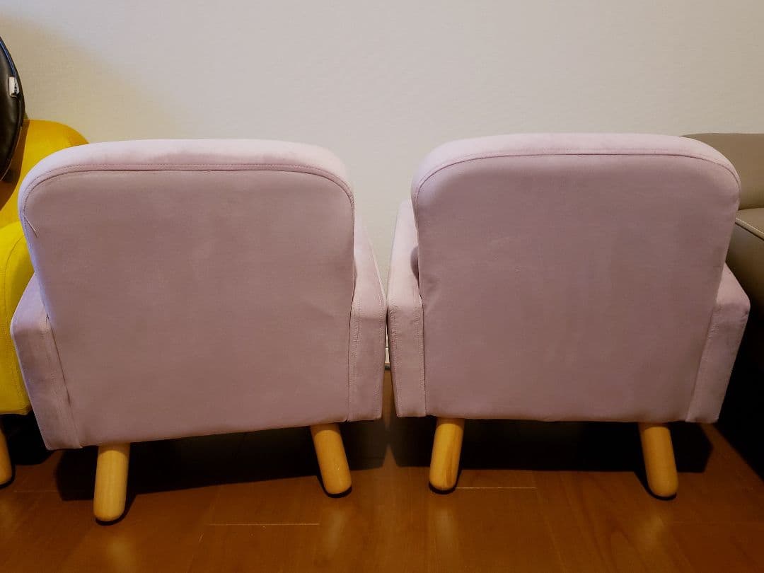 2P ピンク キッズソファ パーソナルソファ 子供 イス 北欧 ミニ 子供用