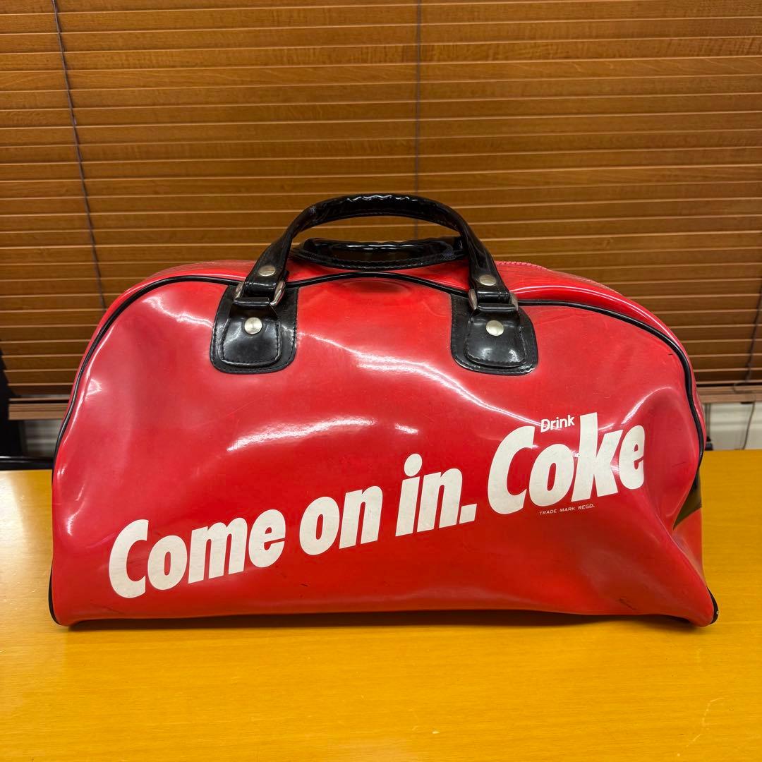 ヴィンテージ Coca-Cola ボストンバッグ 赤