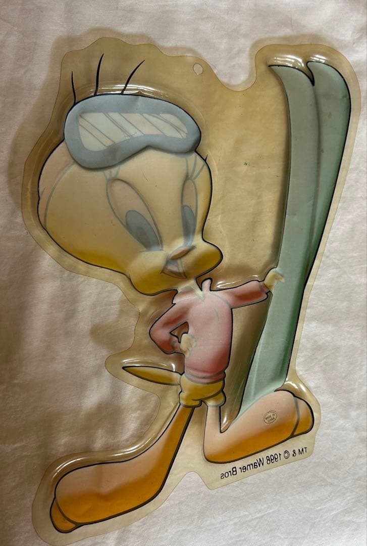 レア トゥイーティー 壁掛け ウォールデコ アート 3枚セット 立体 1998