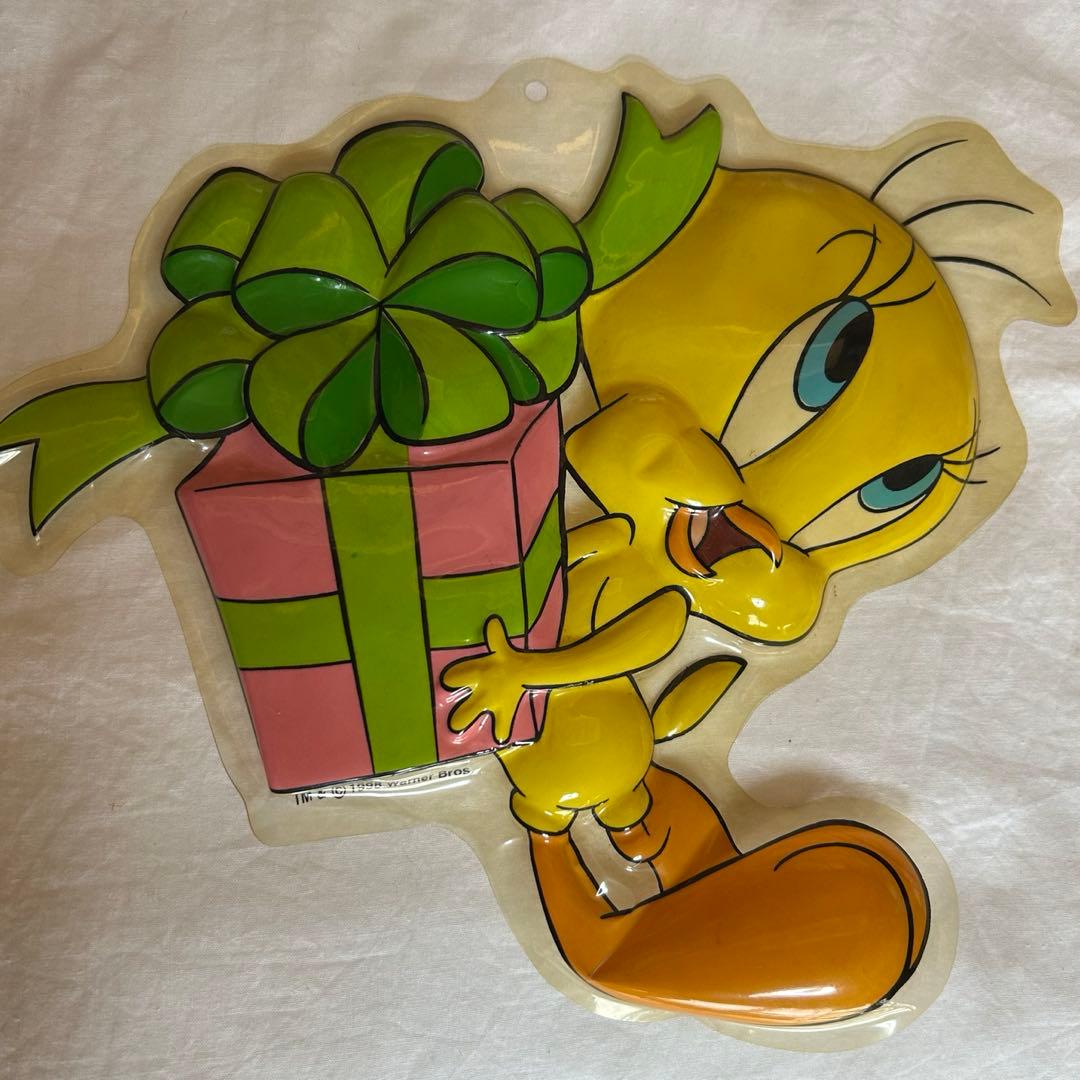 レア トゥイーティー 壁掛け ウォールデコ アート 3枚セット 立体 1998