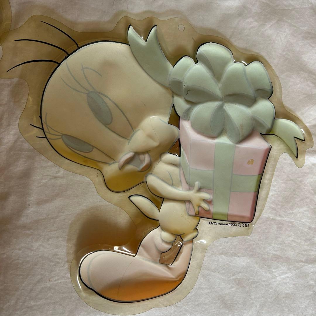 レア トゥイーティー 壁掛け ウォールデコ アート 3枚セット 立体 1998