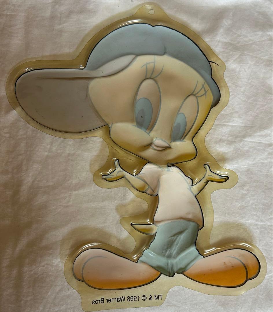 レア トゥイーティー 壁掛け ウォールデコ アート 3枚セット 立体 1998