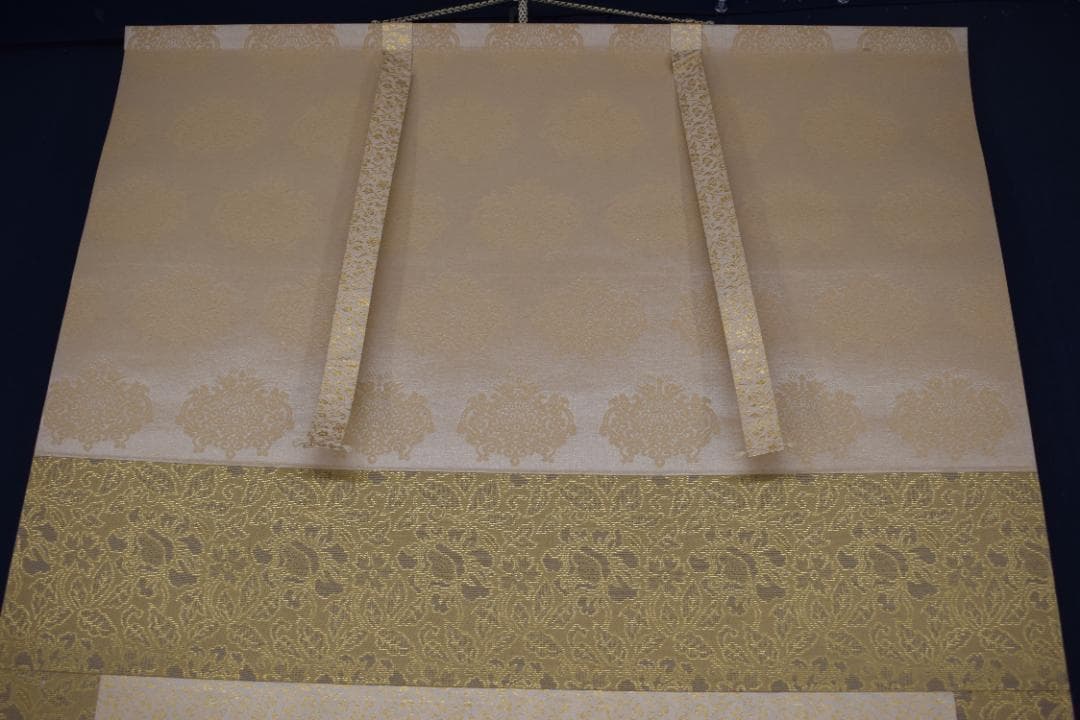 翠雪/彩色山水図/掛軸☆宝船☆Z-432