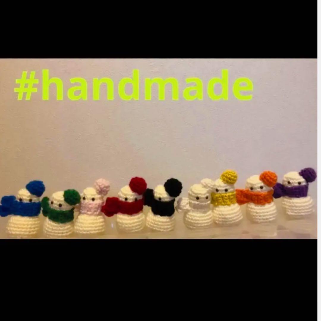 【送料込み】 * ハンドメイド　カラフル雪だるま　オーダーページ　*