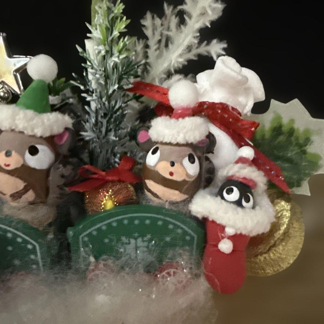 どんぐりアート♡ let's goトレイン＆ Xmasパーティーオブジェ2点♡