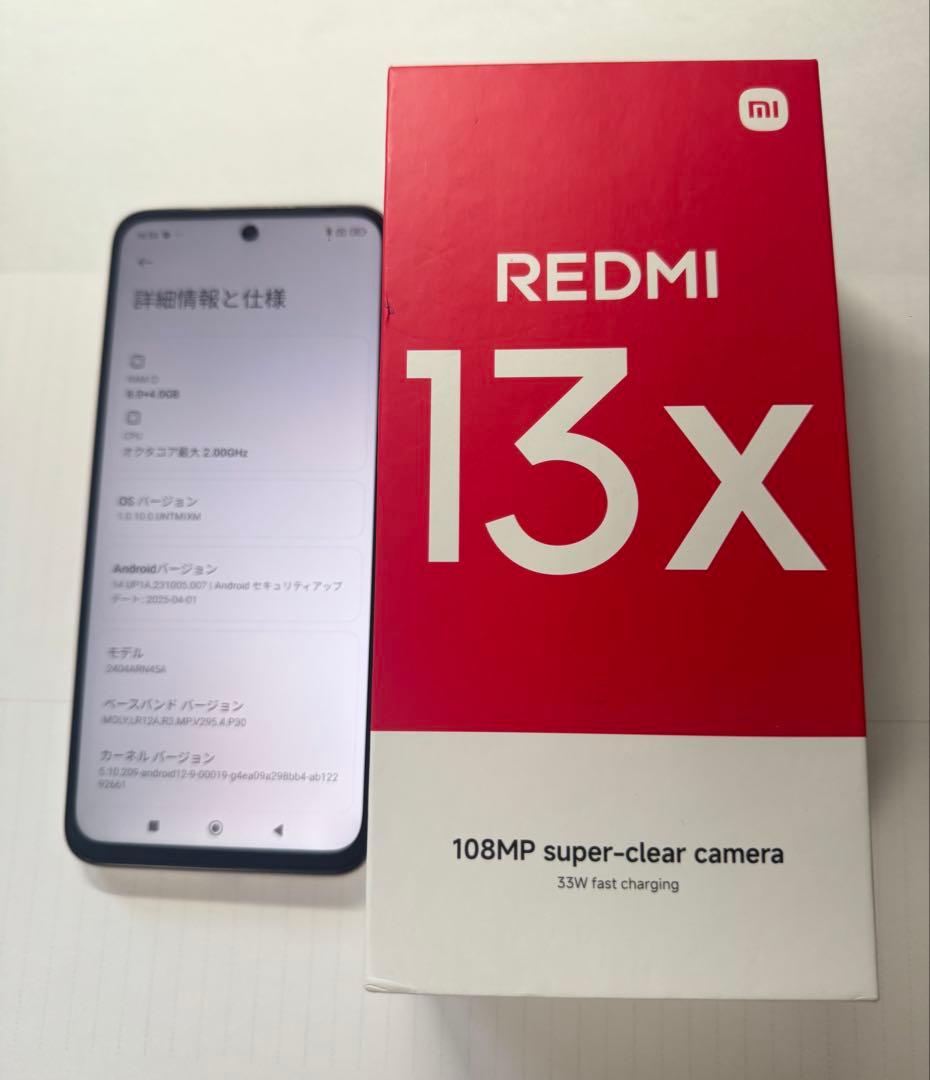 スマートフォン本体 Xiaomi Redmi 13x 8GB/256GB