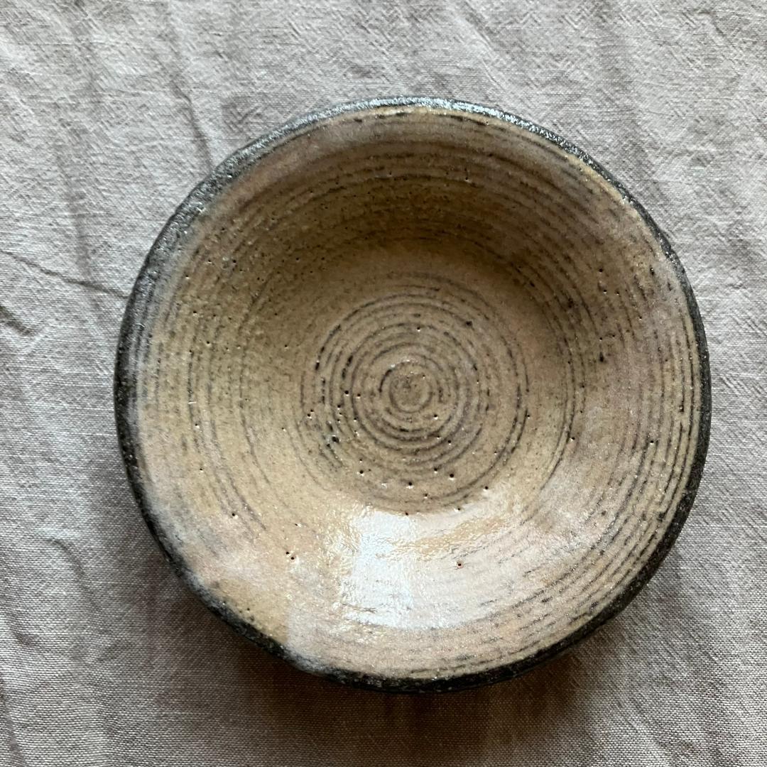 【新品未使用】小澤基晴 粉引き　3寸　小皿　豆皿　3枚セット