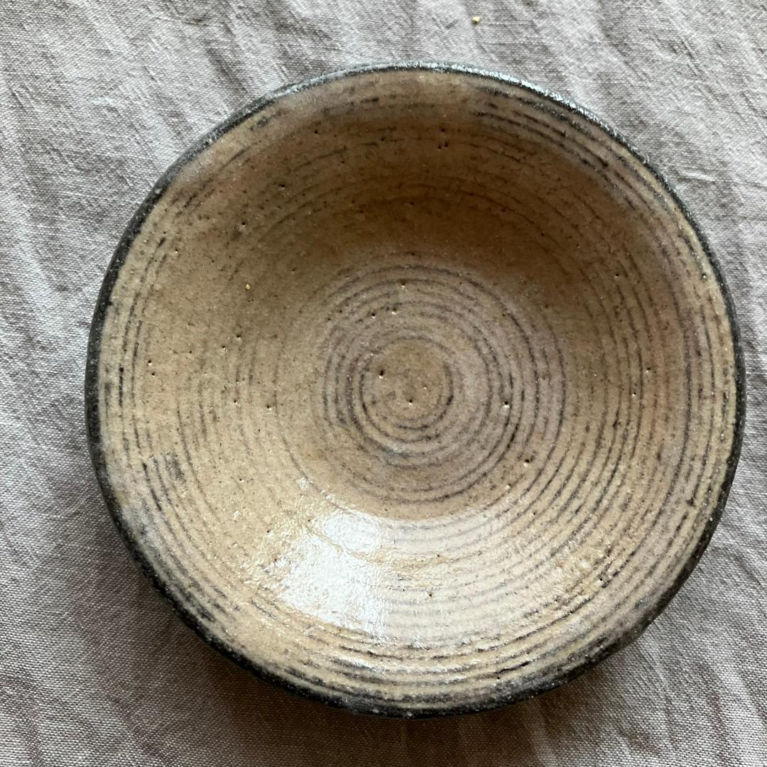 【新品未使用】小澤基晴 粉引き　3寸　小皿　豆皿　3枚セット