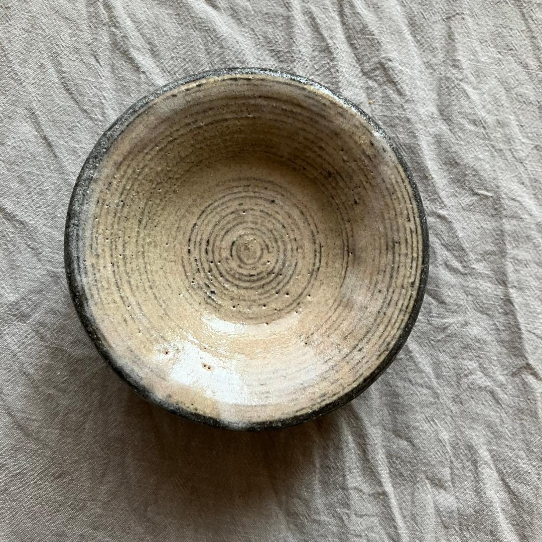 【新品未使用】小澤基晴 粉引き　3寸　小皿　豆皿　3枚セット