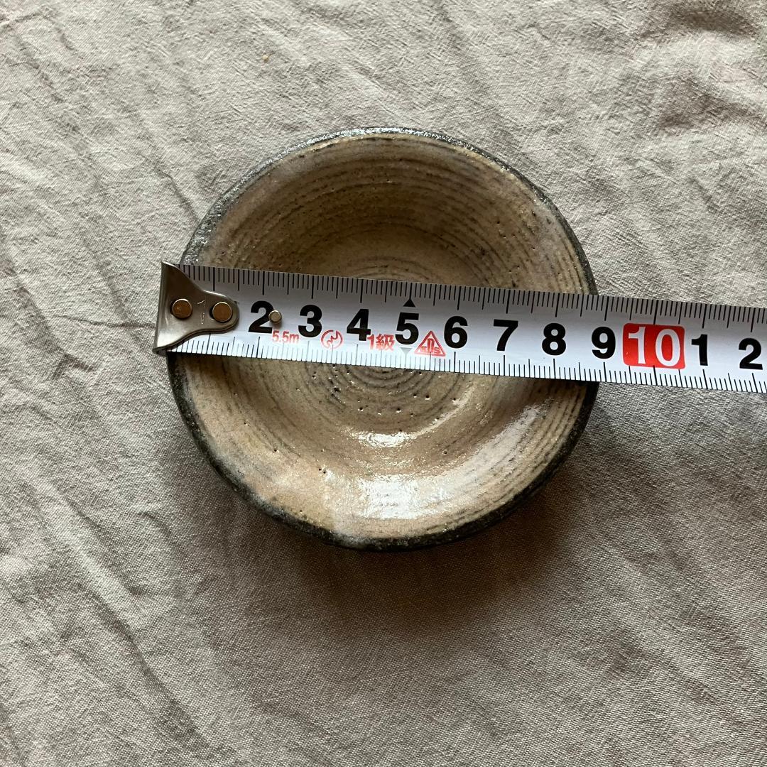 【新品未使用】小澤基晴 粉引き　3寸　小皿　豆皿　3枚セット