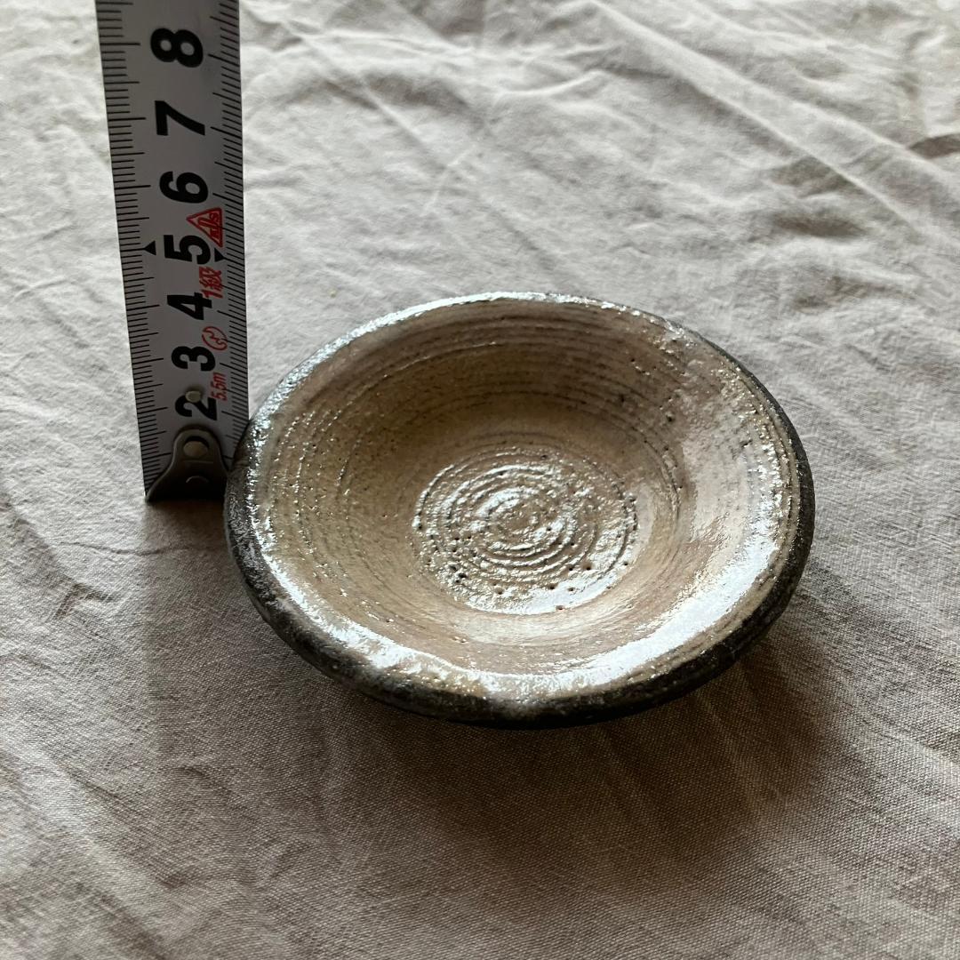 【新品未使用】小澤基晴 粉引き　3寸　小皿　豆皿　3枚セット