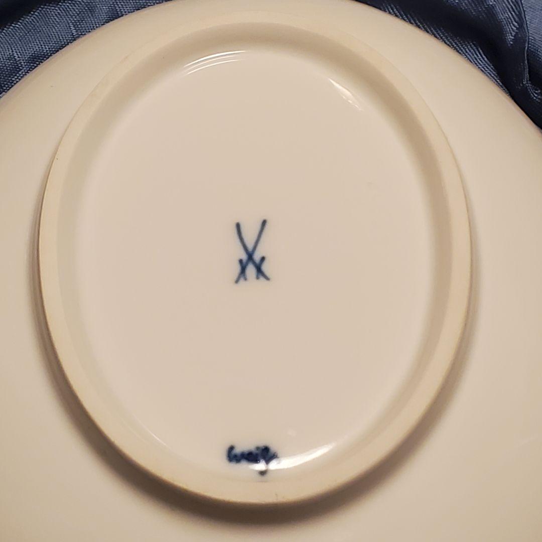 Meissen マイセン ホワイトレリーフ プレート 皿 2枚 箱付き 美品