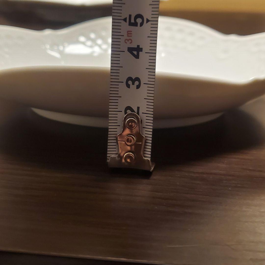 Meissen マイセン ホワイトレリーフ プレート 皿 2枚 箱付き 美品