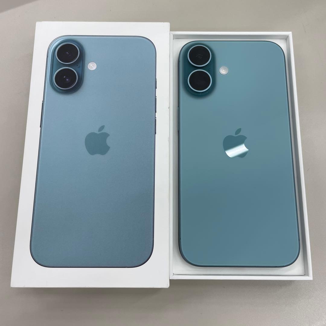 美品Apple iPhone 16 ティール　128GB