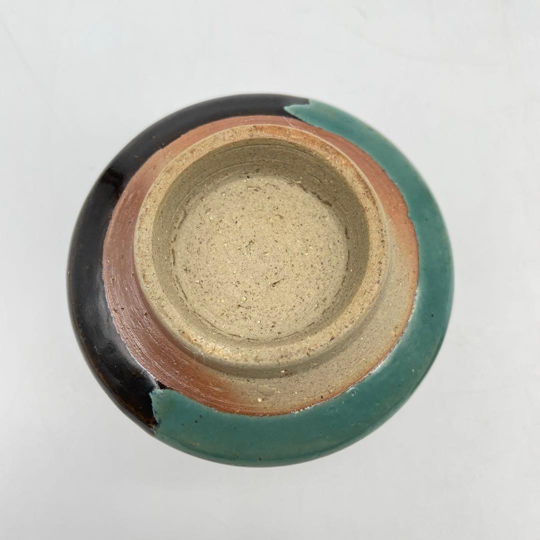 鳥取民藝　牛ノ戸焼　染め分けシュガーポット