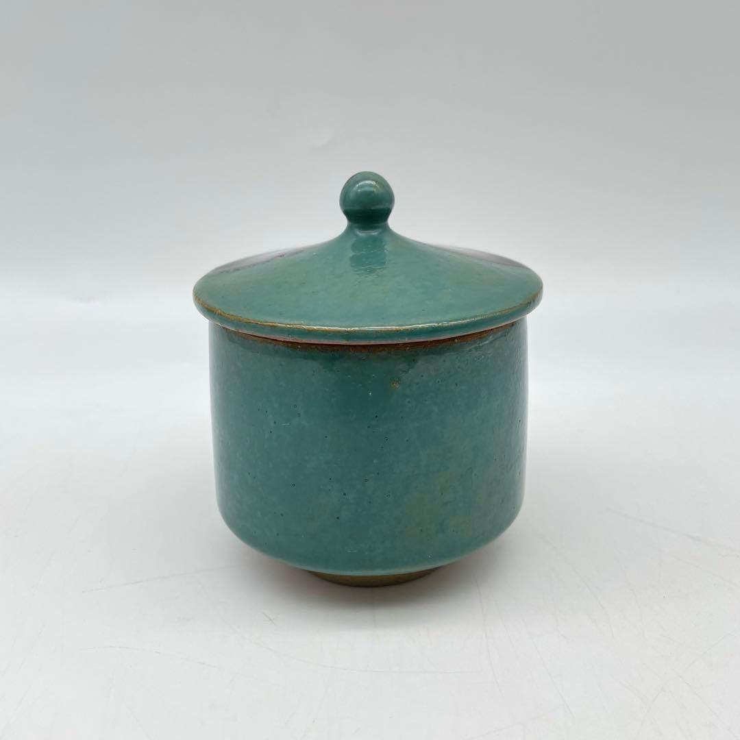 鳥取民藝　牛ノ戸焼　染め分けシュガーポット