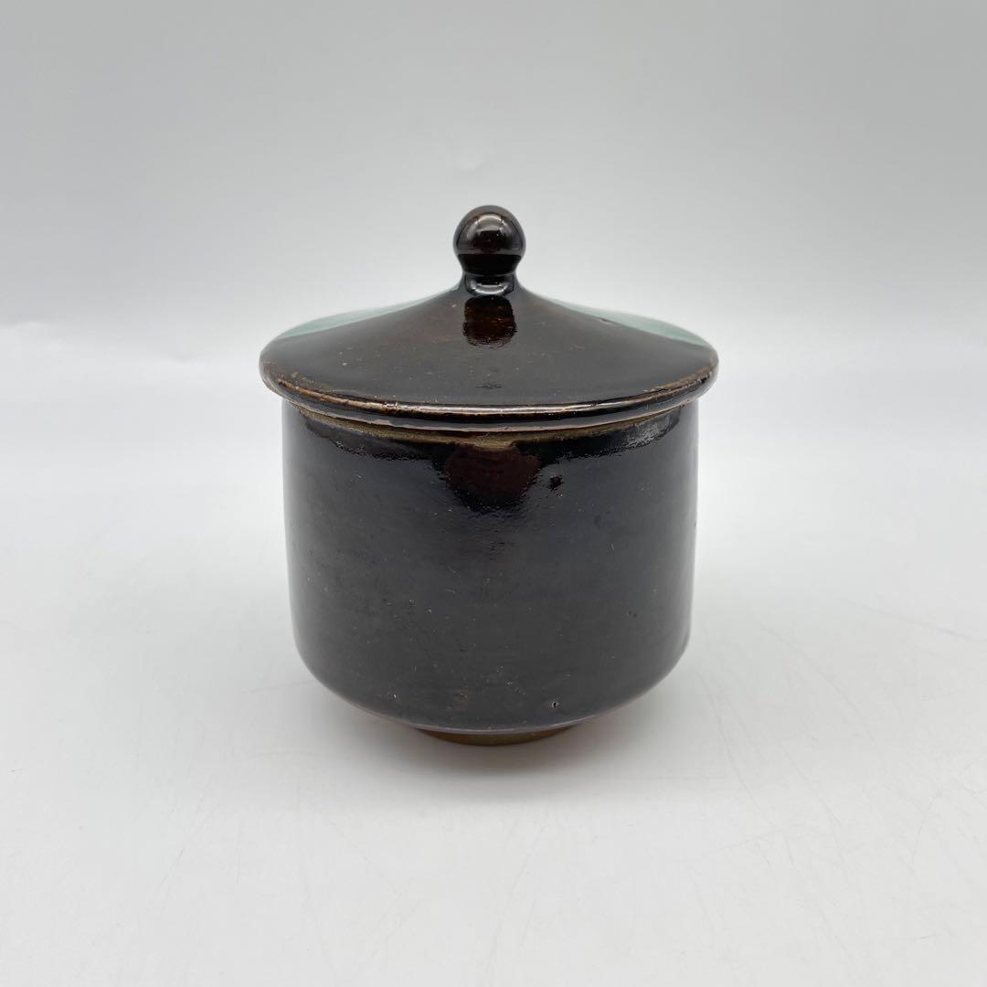 鳥取民藝　牛ノ戸焼　染め分けシュガーポット