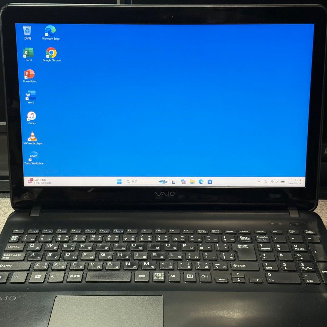VAIO Core i7 16GB SSD512 DVD HDMI 起動15秒