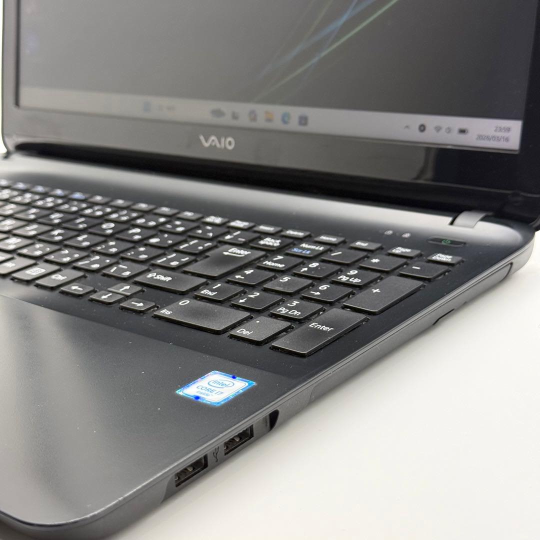 VAIO Core i7 16GB SSD512 DVD HDMI 起動15秒
