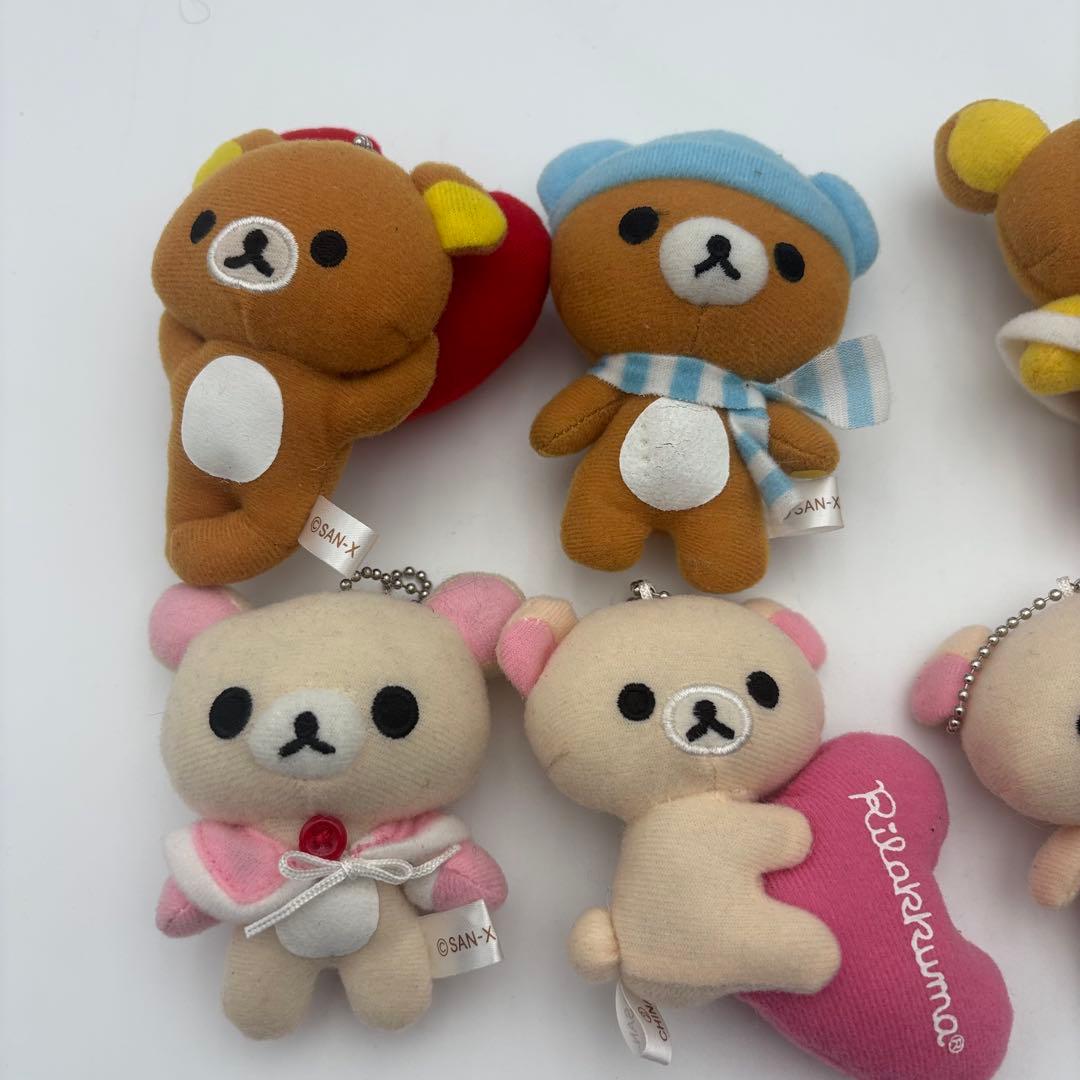 リラックマ コリラックマ ぬいぐるみマスコット 7点セット