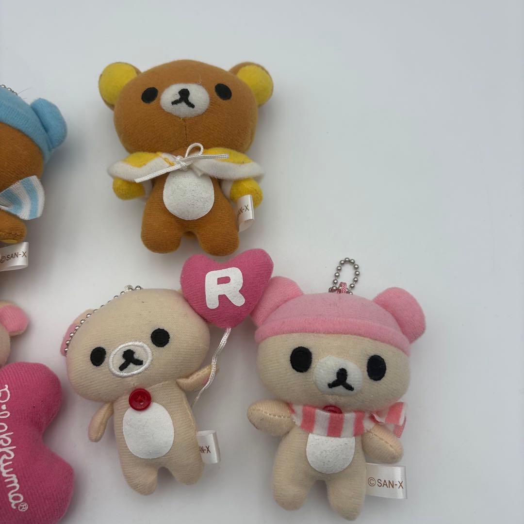 リラックマ コリラックマ ぬいぐるみマスコット 7点セット