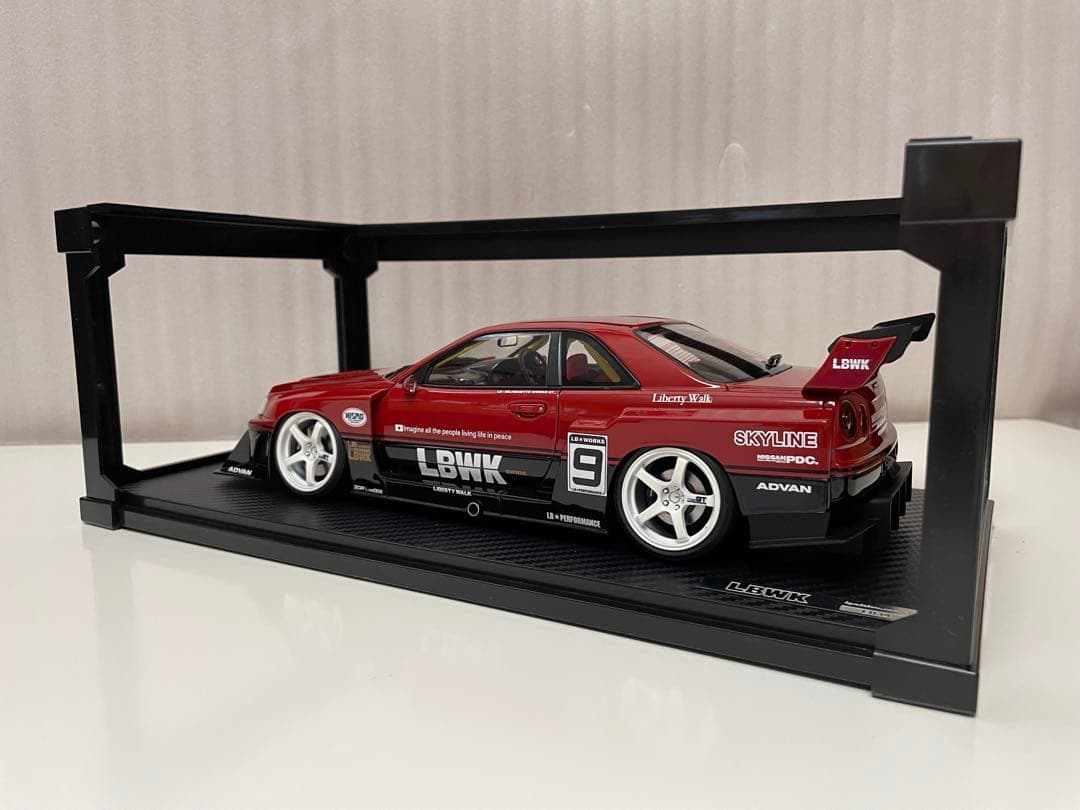 1/18 ミニカー　LB スーパーシルエット スカイライン　ER34
