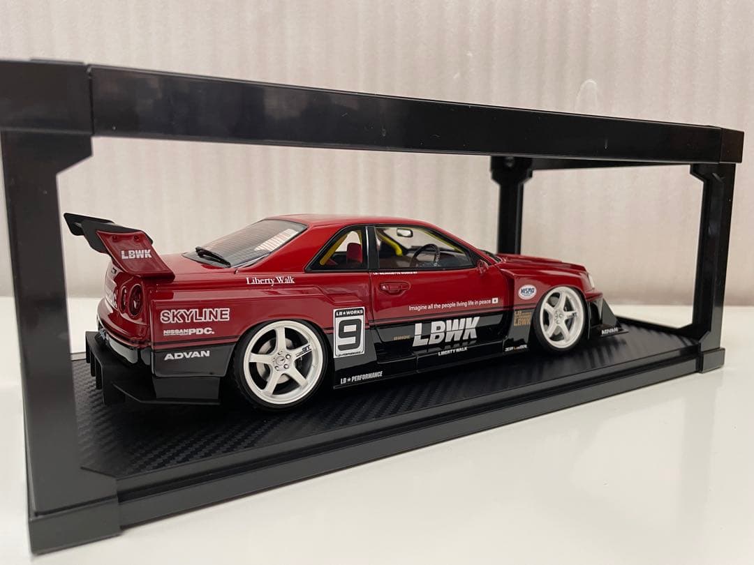 1/18 ミニカー　LB スーパーシルエット スカイライン　ER34