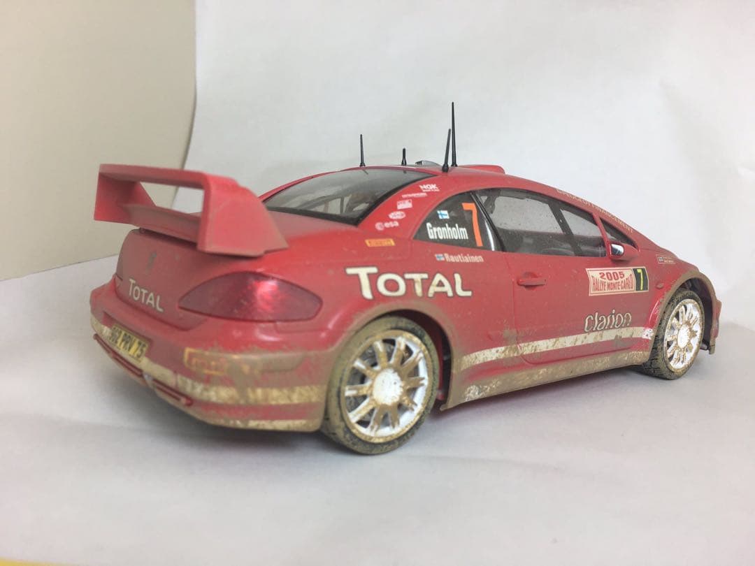 1/24プジョー307WRCモンテカルロ＇05 プラモデル完成品