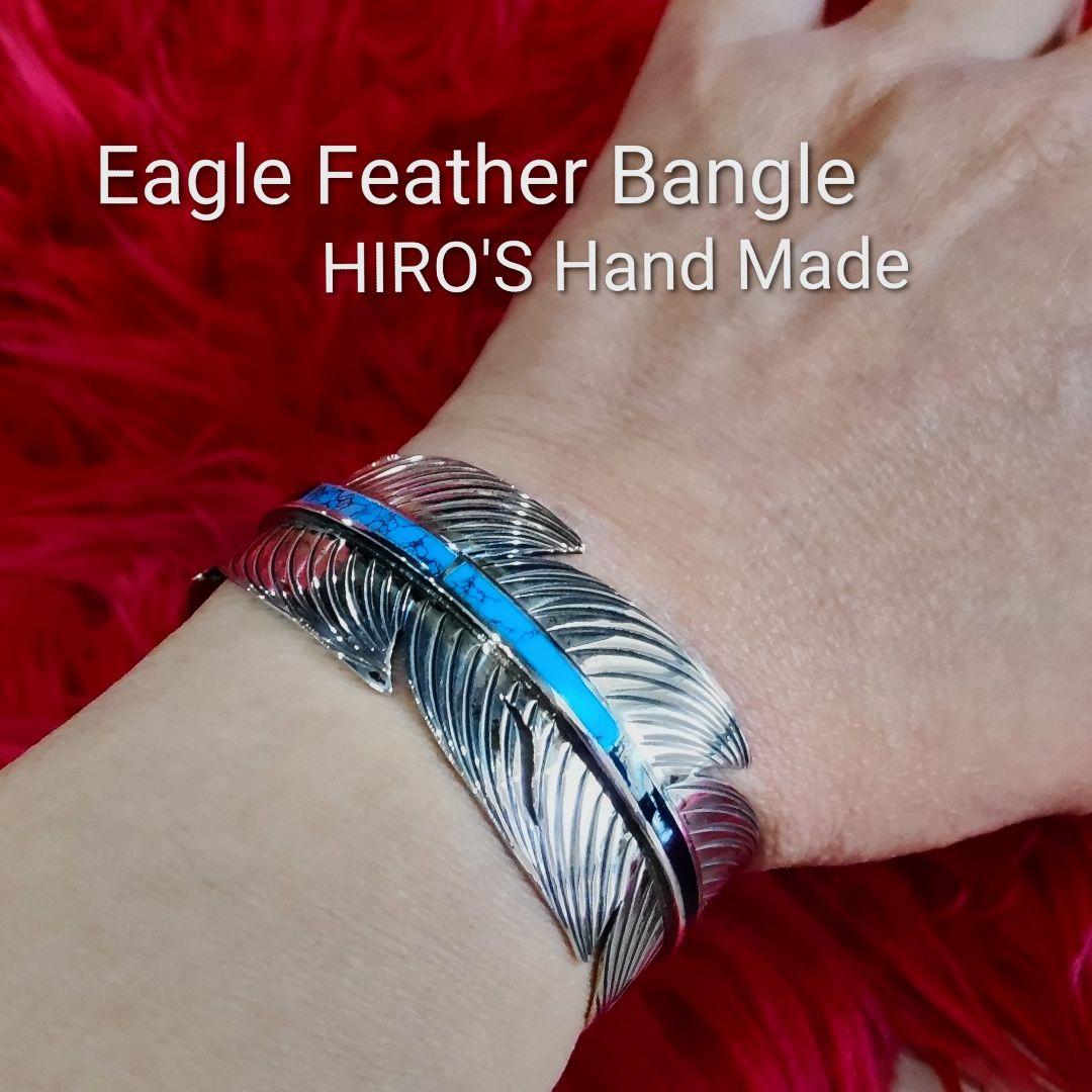 ブレスレット・バングル Eagle Feather Bangle HIRO'S Hand made