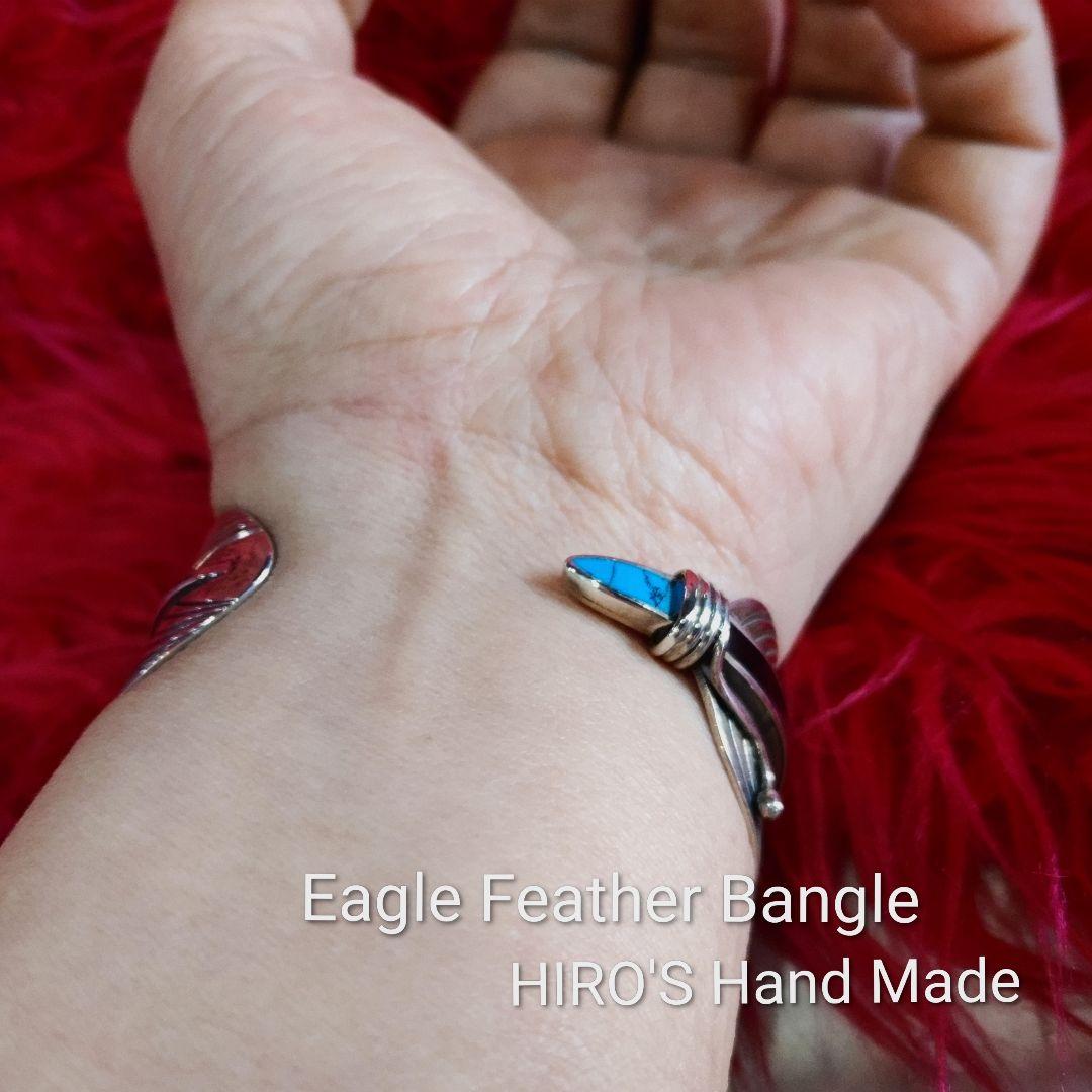 ブレスレット・バングル Eagle Feather Bangle HIRO'S Hand made